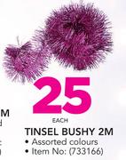Santa's Trading Tinsel Bushy 2m-Each
