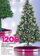 180Cm Christmas Tree With Frosted Cone