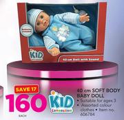 Kid Connection 40Cm Soft Body Baby Doll