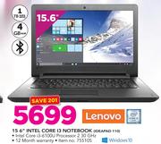 Lenovo 15.6" Intel Core i3 Notebook Ideapad 110