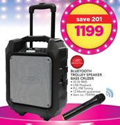 Bluetooth Trolley Speaker Bass Cruzer