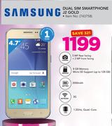 Samsung Dual Sim Smartphone J2 Gold