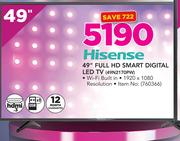 Hisense 49" FHD Smart Digital LED TV 49N2170PW