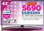 Samsung 43" UHD Smart TV 43MU7000
