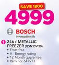 Bosch 246Ltr Metallic Freezer GSN33V130