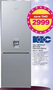 KIC 336Ltr Metallic Bottom Freezer Fridge KBF634 1ME WT