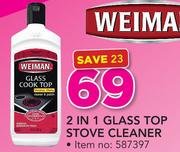 Weiman 2 In 1 Glass Top Stove Cleaner