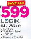 Logik 8.8Ltr Urn RSH-249216-01