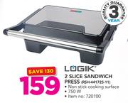 Logik 2 Slice Sandwich Press RSH-441725-11