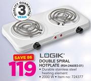 Logik Double Spiral Hotplate RSH-246083-01
