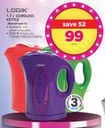 Logik 1.7Ltr Cordless Kettle RSH-441668-01-Each