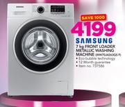 Samsung 7Kg Front Loader Metallic Washing Machine WW70J4263GS F