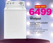 Whirlpool 10.5Kg Top Loader 3SWT4800WQ