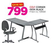 Colt Corner Desk Black