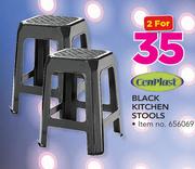 Cenplast Black Kitchen Stools-For 2