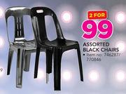 Assorted Black Chairs-For 2
