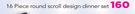 Always Home 16 Piece Round Scroll Design Dinnerset-Per Set