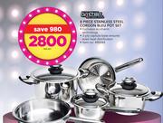 Bastille 8-Piece Stainless Steel Cordon Bleu Pot Set-Per Set
