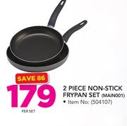 2 Piece Non-Stick Frypan Set-Per Set