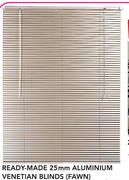 Decorland Ready-Made 25mm Aluminium Venetian Blinds(Fawn) 1200W x  1600H mm