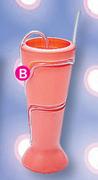 Plastic Tumbler with Wrap Around Straw