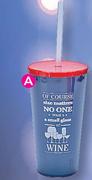 Slogan Sippy Plastic Cup Assorted Colours-Each