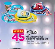 Disney Assorted Girls Or Boys Combo Set-Per Set