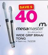 Megamaster Wide Grid Braai Tong 