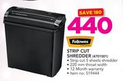 Fellowes Strip Cut Shredder
