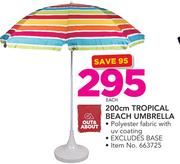Out & About 200cm Tropical Beach Umbrella-Each