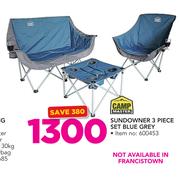 Camp Master Sundowner 3 Piece Set Blue/Grey