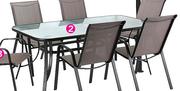 Out & About 6 Seater Brown Table