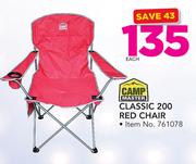 Camp Master Classic 200 Red Chair