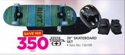 No Fear 28" Skateboard Set-Each