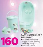 Baby Care Baby Hamper Set 7 Piece Mint