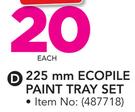 Academy 225mm Ecopile Paint Tray Set-Each