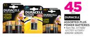 Duracell Plus Power Batteries-Each