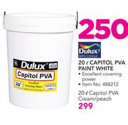 Deluxe Capitol PVA Paint Cream/Peach-20Ltr