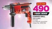 Black & Decker Corded Drill(CD714CRES)
