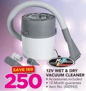 Moto Quip 12V Wet & Dry Vacuum Cleaner