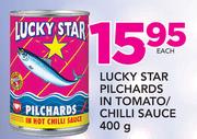 Lucky Star Pilchards In Tomato Chilli Sauce-400g Each