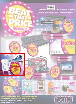Game Lesotho : Beat that Price (14 Dec - 24 Dec 2017), page 1