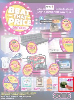 Game Lesotho : Beat that Price (14 Dec - 24 Dec 2017), page 1