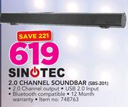 Sinotec 2.0 Channel Soundbar SBS-201