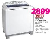 Defy 13Kg Twin Tub Washing Machine White DTT164