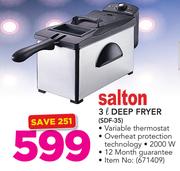 Salton 3Ltr Deep Fryer SDF-35