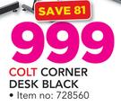 Colt Corner Desk Black