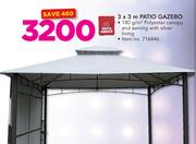 Out & About 3x3m Patio Gazebo