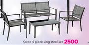Karoo 4 Piece Sling Steel Set