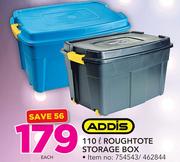 Addis 110Ltr Roughtote Storage Box In Blue Or White-Each
